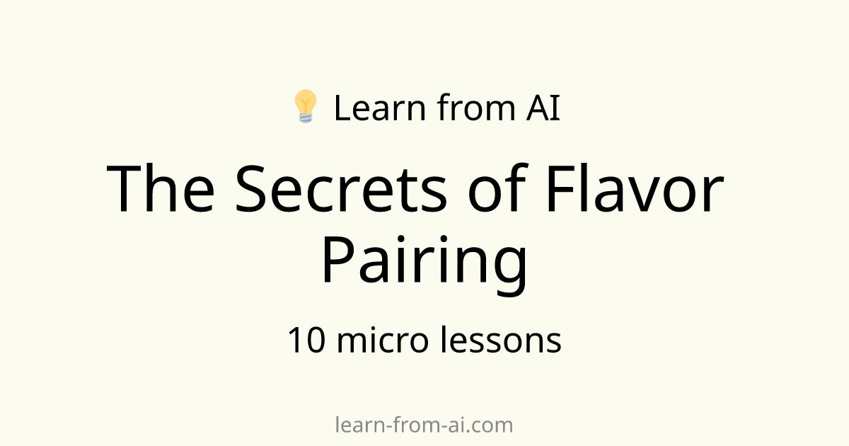 The Secrets of Flavor Pairing
